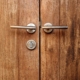 Dubbele deur van hout